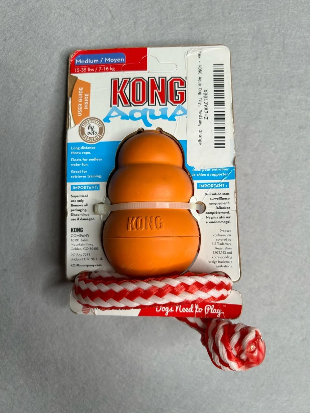 Kong Classic & Aqua. Medium 15-35lb Dog Toys Nylabone- NEW